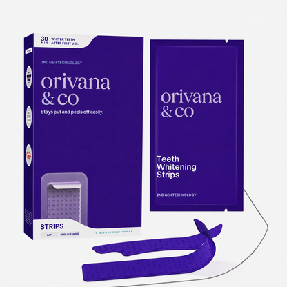Orivana Violet Glow™ Teeth Whitening Strips (14 Pairs)