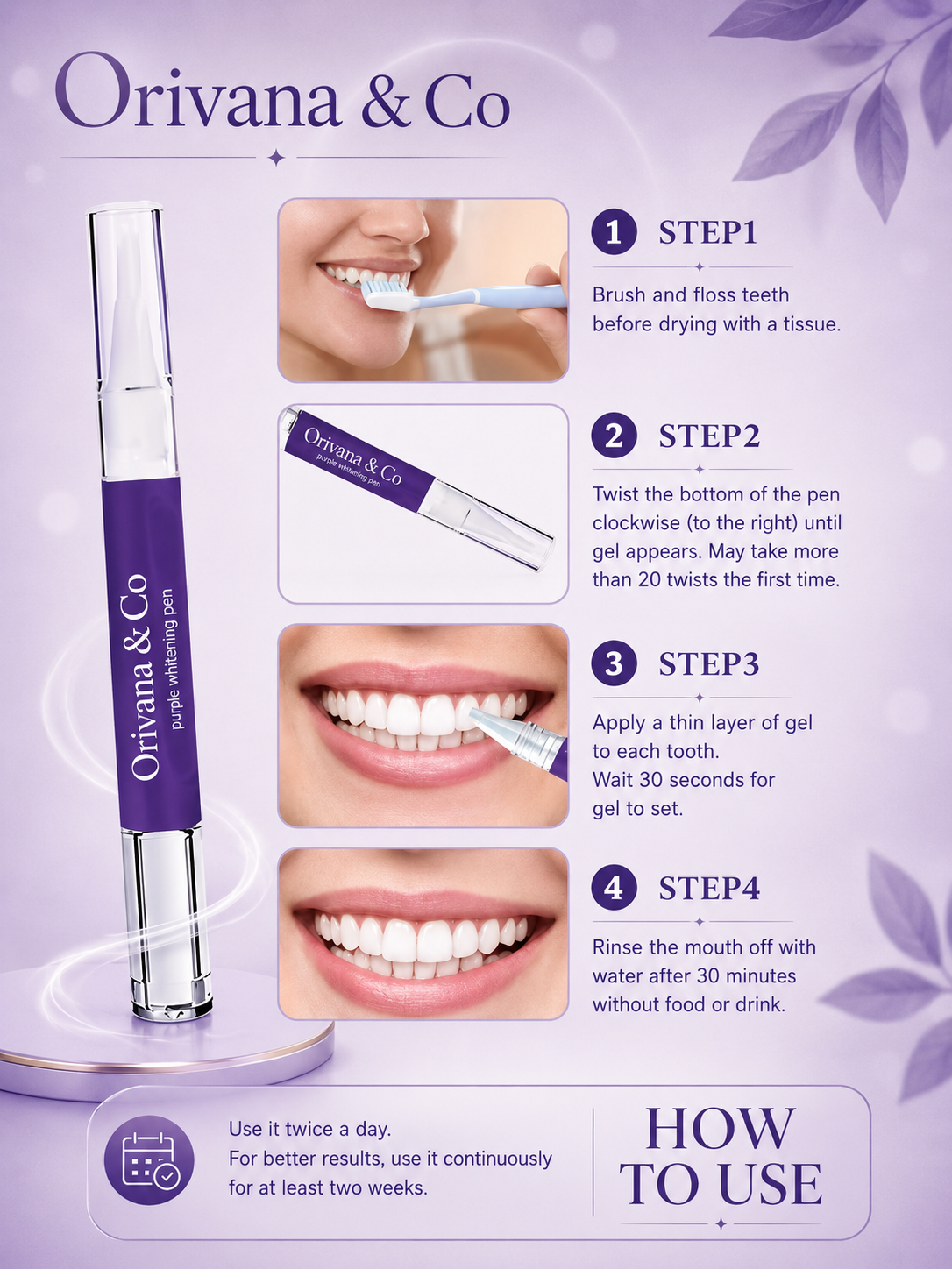 Orivana & Co Violet Whitening Pen